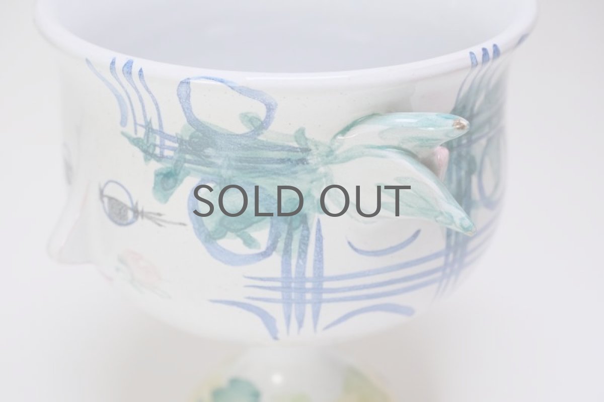 画像9:  北欧デンマーク/Bjorn Wiinblad /ビヨン・ウィンブラッド/フラワーポット/ハットキャンディーポット/No.2 (9)