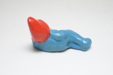 画像2: 北欧スウェーデンのトムテ/陶製/ブルー (2)