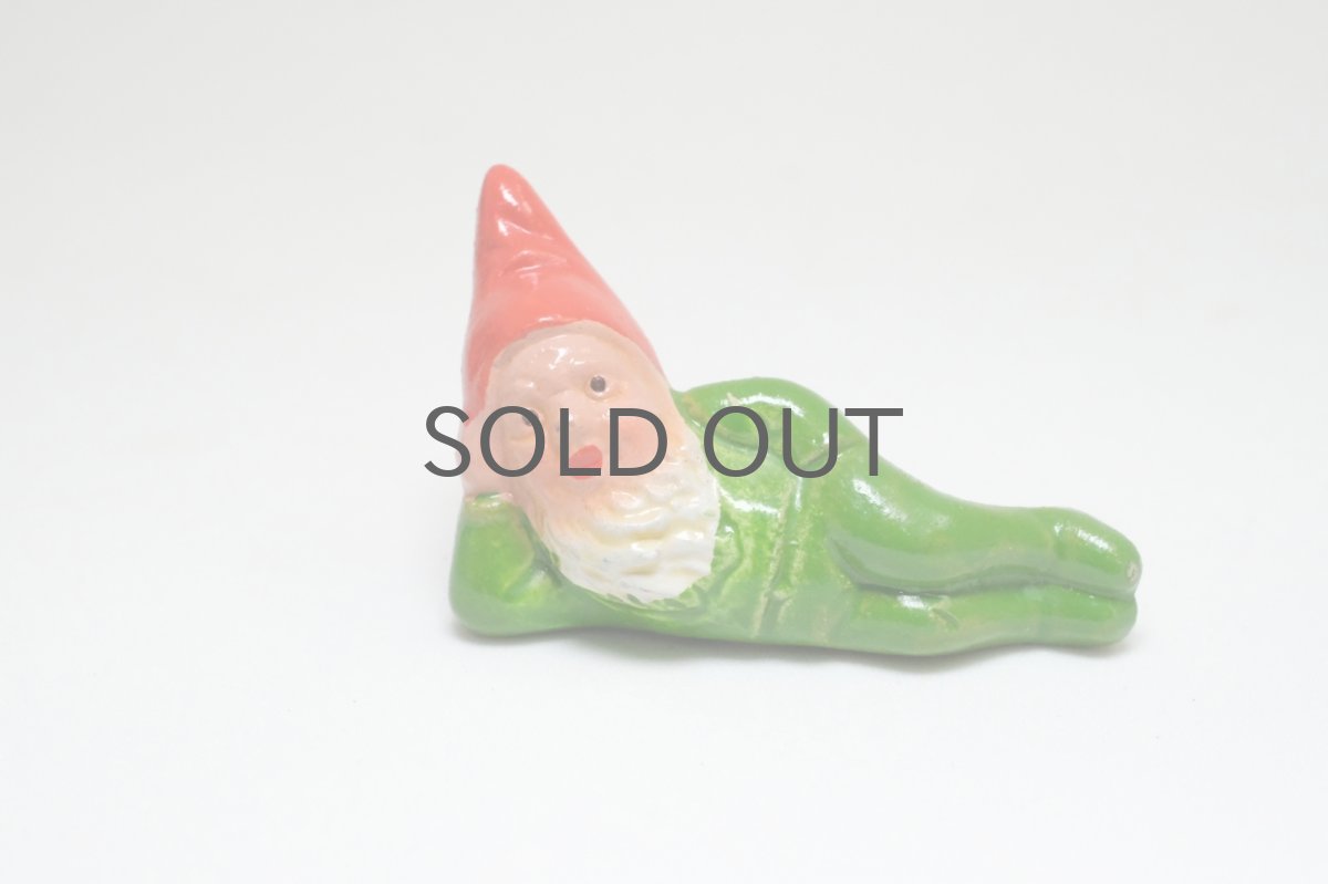 画像1: 北欧スウェーデンのトムテ/陶製/グリーン (1)