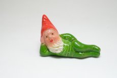 画像1: 北欧スウェーデンのトムテ/陶製/グリーン (1)