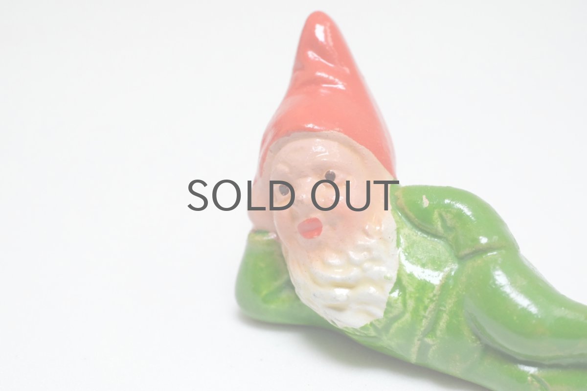 画像3: 北欧スウェーデンのトムテ/陶製/グリーン (3)