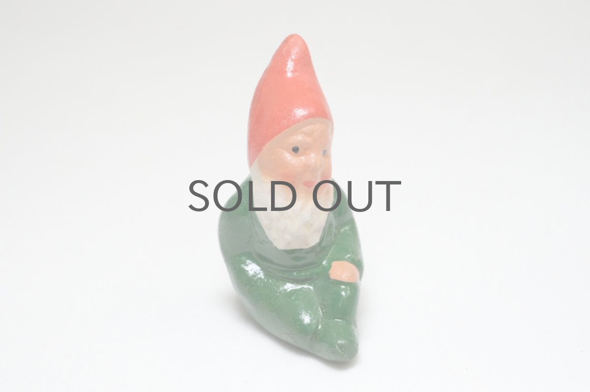 画像1: 北欧スウェーデンのトムテ/陶製/グリーン (1)