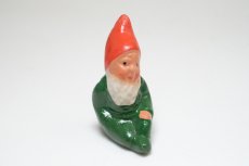 画像1: 北欧スウェーデンのトムテ/陶製/グリーン (1)