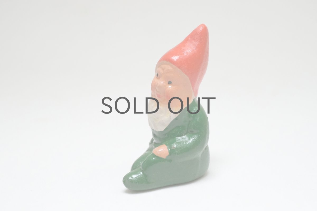 画像2: 北欧スウェーデンのトムテ/陶製/グリーン (2)