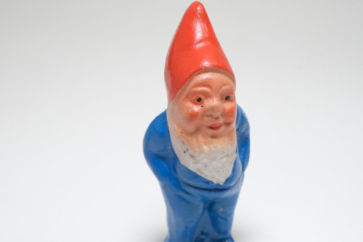 画像4: 北欧スウェーデンのトムテ/陶製/ブルー (4)