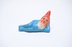 画像1: 北欧スウェーデンのトムテ/陶製/ブルー (1)