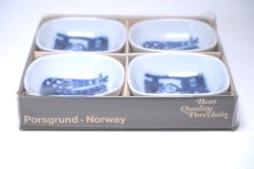 画像15: 北欧ビンテージ雑貨/PORSGRUND/ポシュグルン/ノルウェー/豆皿4点オリジナル箱付き (15)