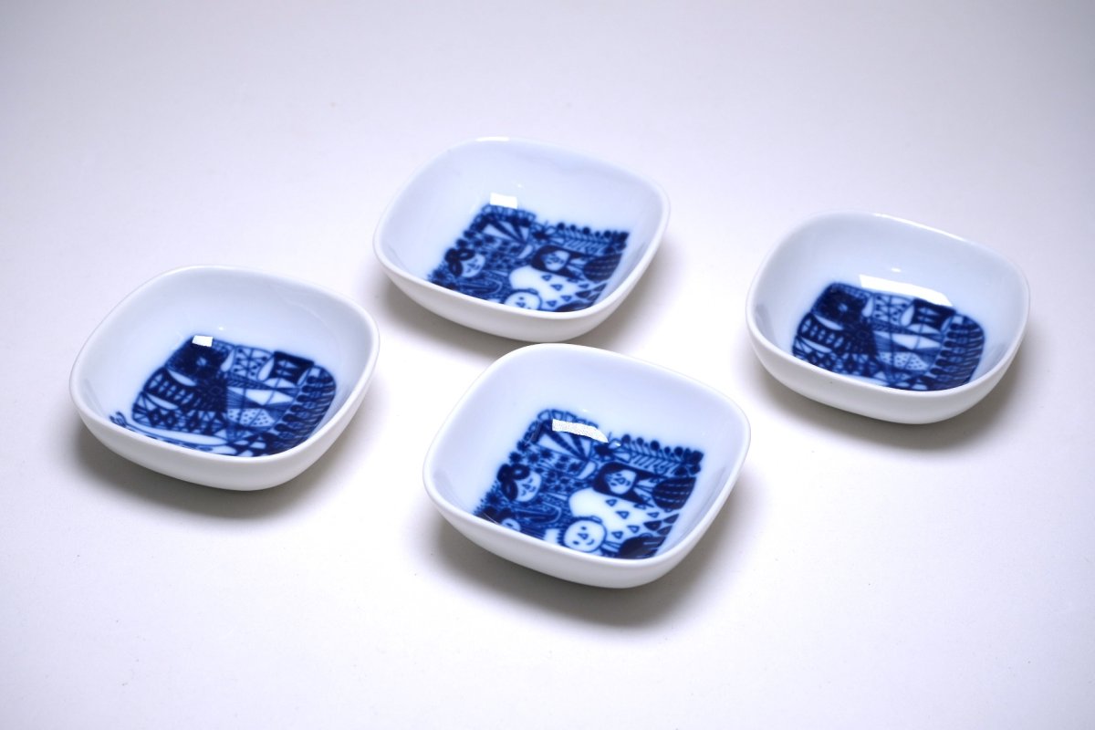 画像3: 北欧ビンテージ雑貨/PORSGRUND/ポシュグルン/ノルウェー/豆皿4点オリジナル箱付き (3)