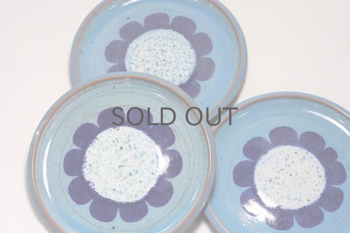 画像3: Nittsjoニトア窯 ブルーフラワー プレート (3)