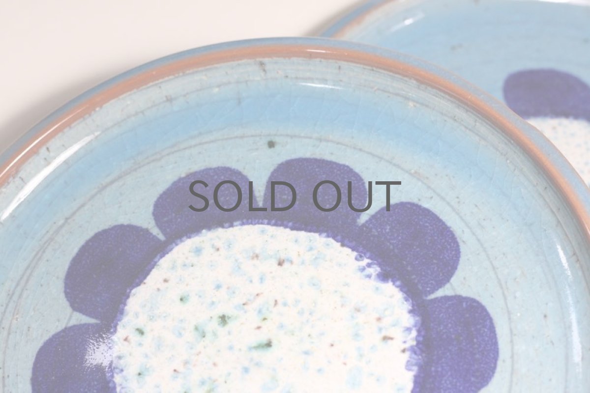 画像6: Nittsjoニトア窯 ブルーフラワー プレート (6)