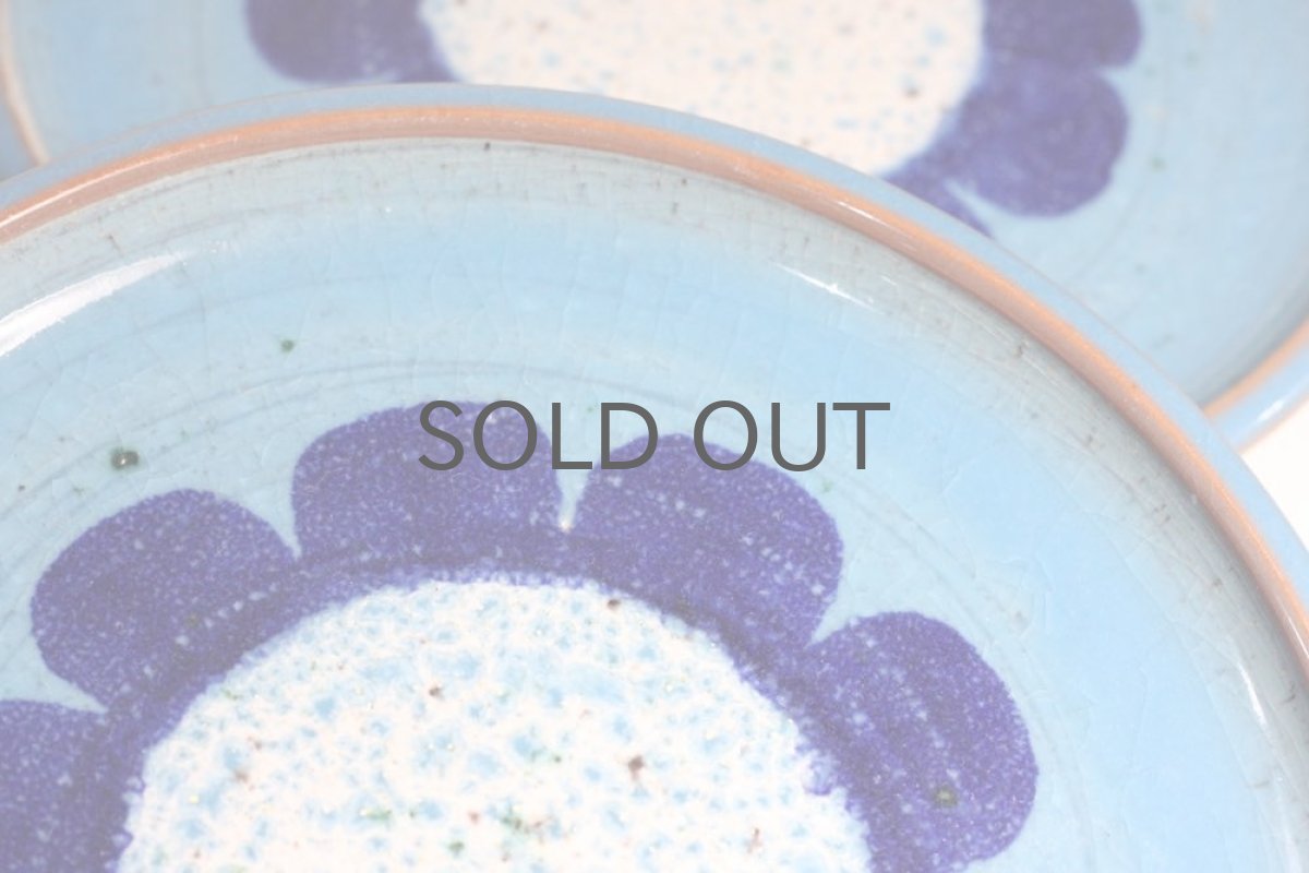 画像5: Nittsjoニトア窯 ブルーフラワー プレート (5)