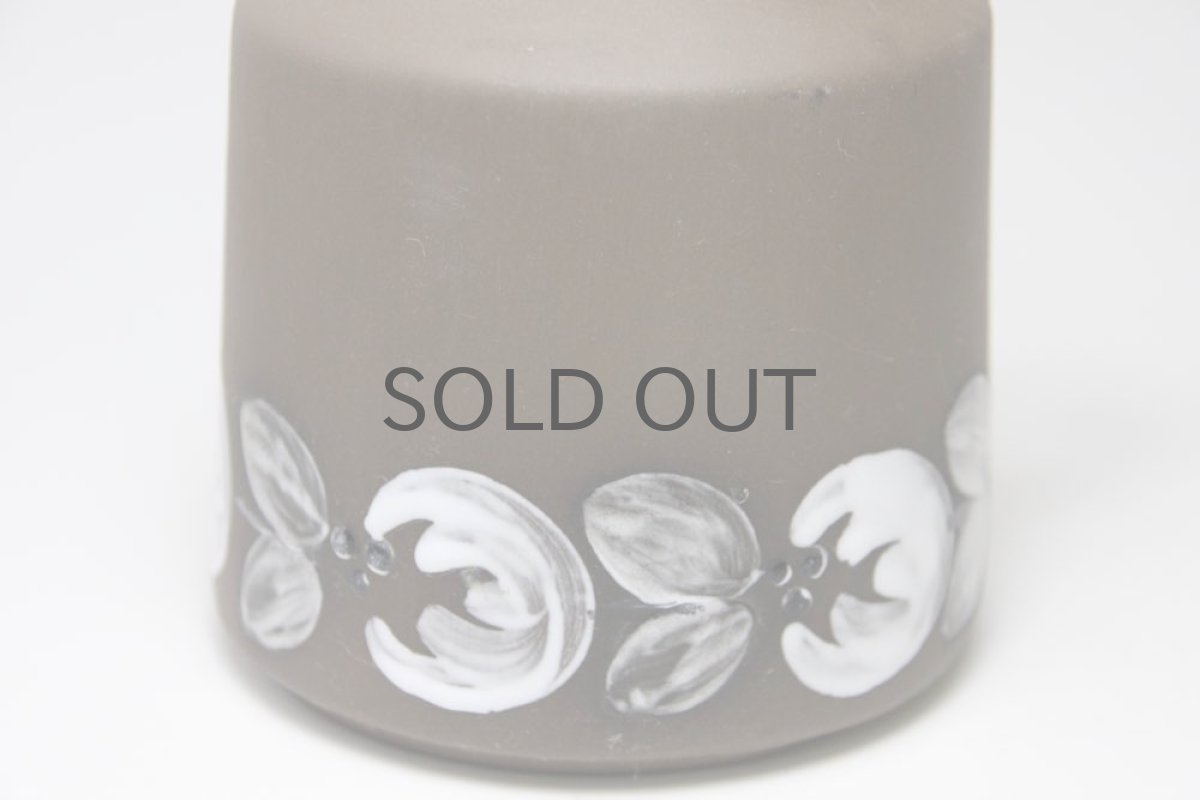 画像4: スウェーデン/Deco/フラワーベース/花瓶/ブラウン&ホワイト花 (4)