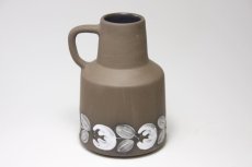 画像2: スウェーデン/Deco/フラワーベース/花瓶/ブラウン＆ホワイト花 (2)