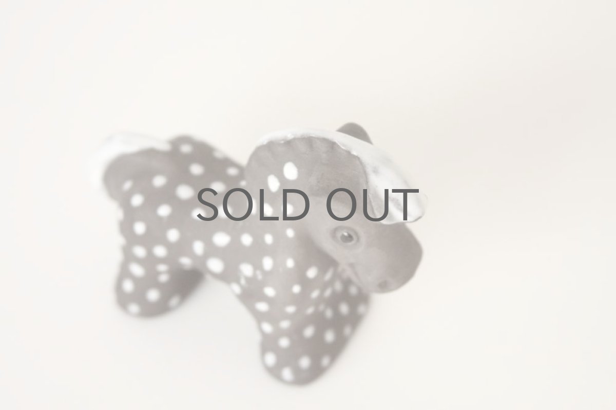 画像4: 北欧雑貨 デンマーク製 陶器のポニー ポルカドット (4)