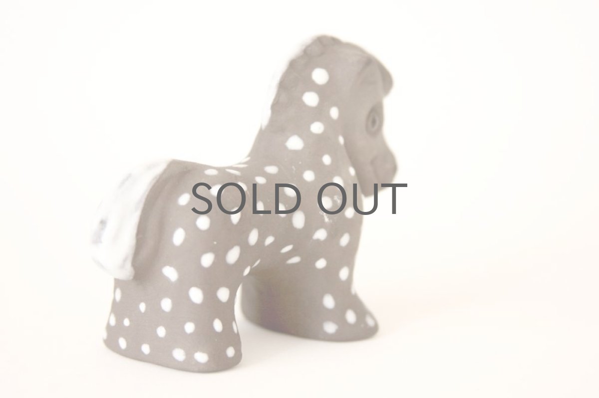 画像3: 北欧雑貨 デンマーク製 陶器のポニー ポルカドット (3)