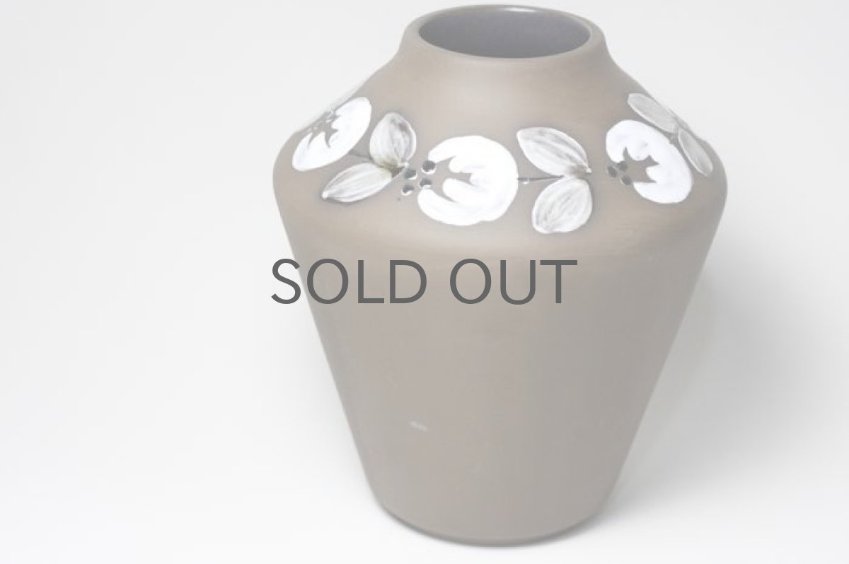 画像5: スウェーデン/Deco/フラワーベース/花瓶/ブラウン＆ホワイト花 (5)