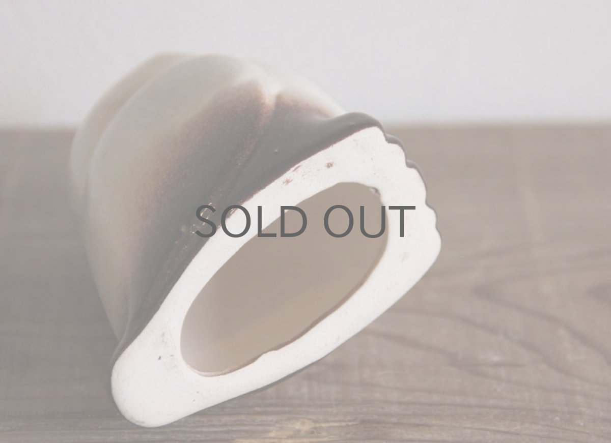 画像5: スウェーデン 粉引フクロウオブジェ (5)