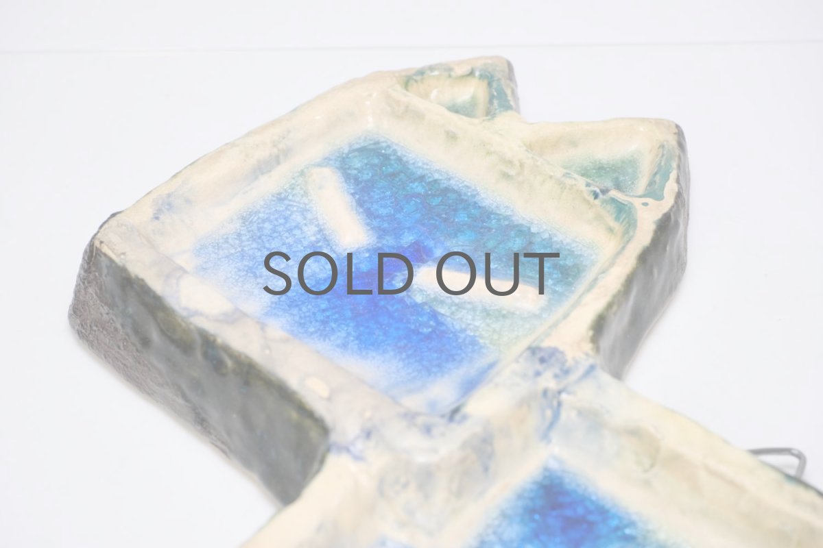 画像6: 北欧ビンテージ/kupittaan savi/クピターンサビ/クピッターン・サヴィ/ブルーのネコ (6)