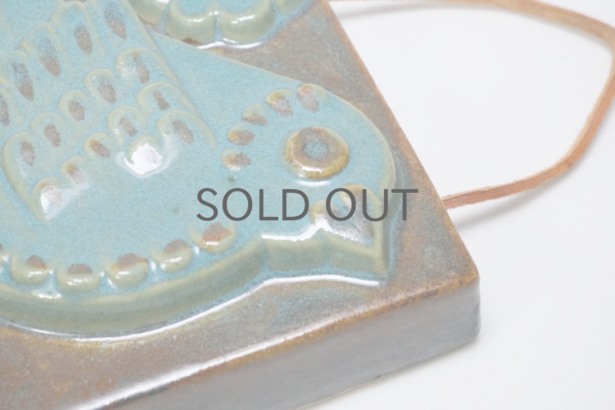 画像4: Fischer Stengods/陶板の壁掛け/小鳥 (4)