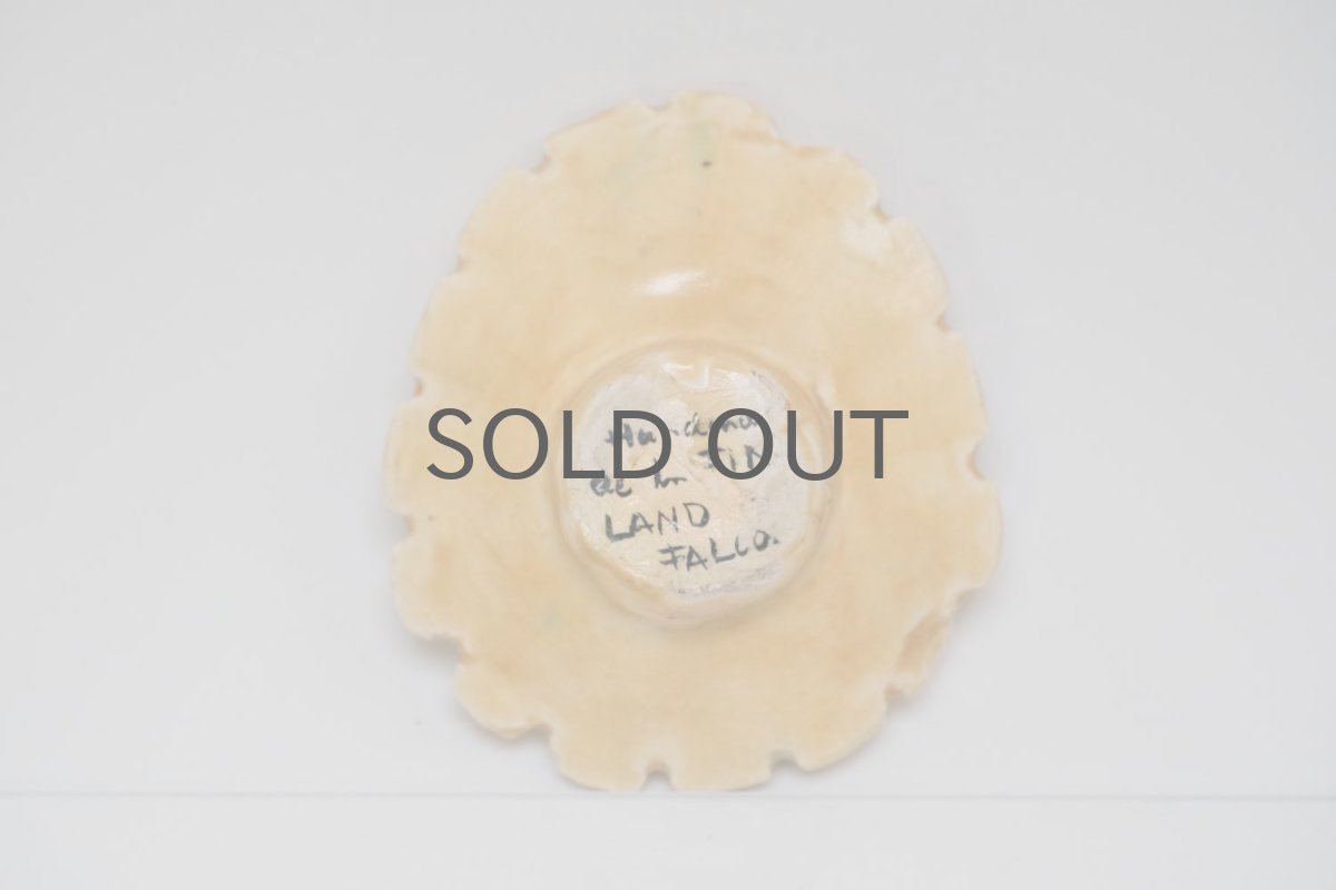 画像4: フィンランド/ライジャ・ラウアンハイモ・コジョネン/陶製壁飾り/ペールオレンジ (4)