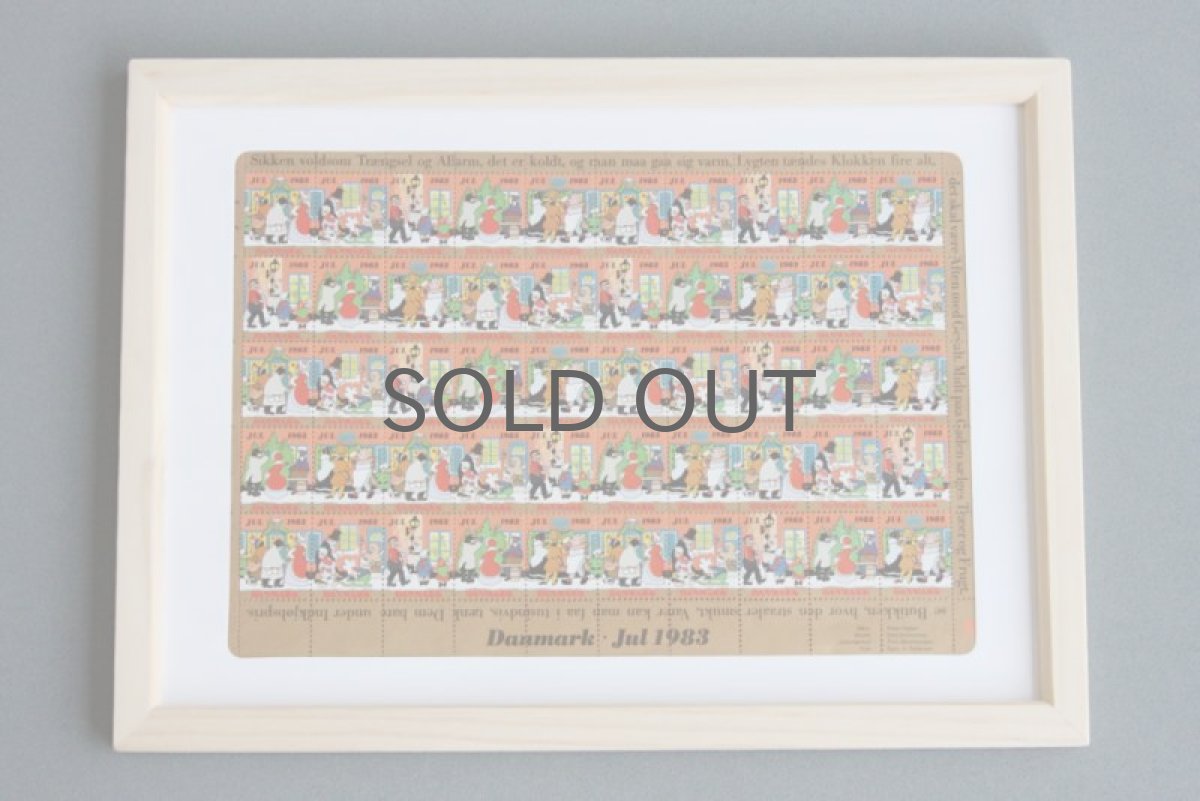 画像2: デンマーク　クリスマス切手　ヴィンテージシート　フレーム付き　1983年 (2)