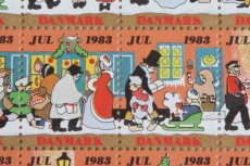 画像1: デンマーク　クリスマス切手　ヴィンテージシート　フレーム付き　1983年 (1)