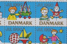画像1: デンマーク　クリスマス切手　ヴィンテージシート　フレーム付き　1990年 (1)