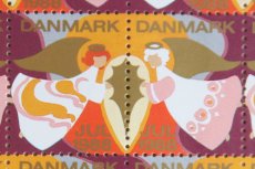 画像1: デンマーク　クリスマス切手　ヴィンテージシート　フレーム付き　1988年 (1)