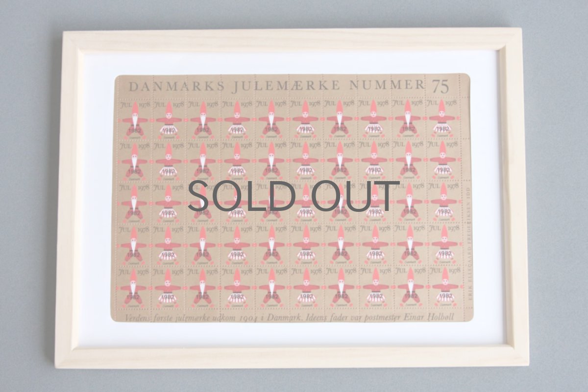 画像2: デンマーク クリスマス切手 ヴィンテージシート フレーム付き 1978年 (2)