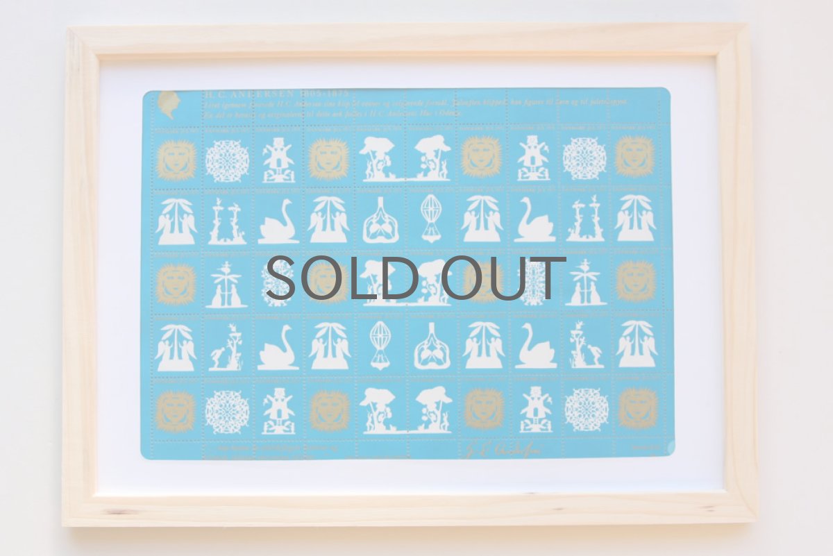 画像3: デンマーク クリスマス切手 ヴィンテージシート フレーム付き 1975年 アンデルセンの切り絵 (3)