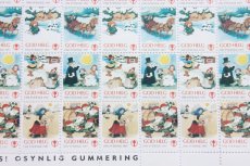 画像2: 北欧スウェーデン/ビンテージクリスマスシート切手/木製フレーム付き/1986年　 (2)