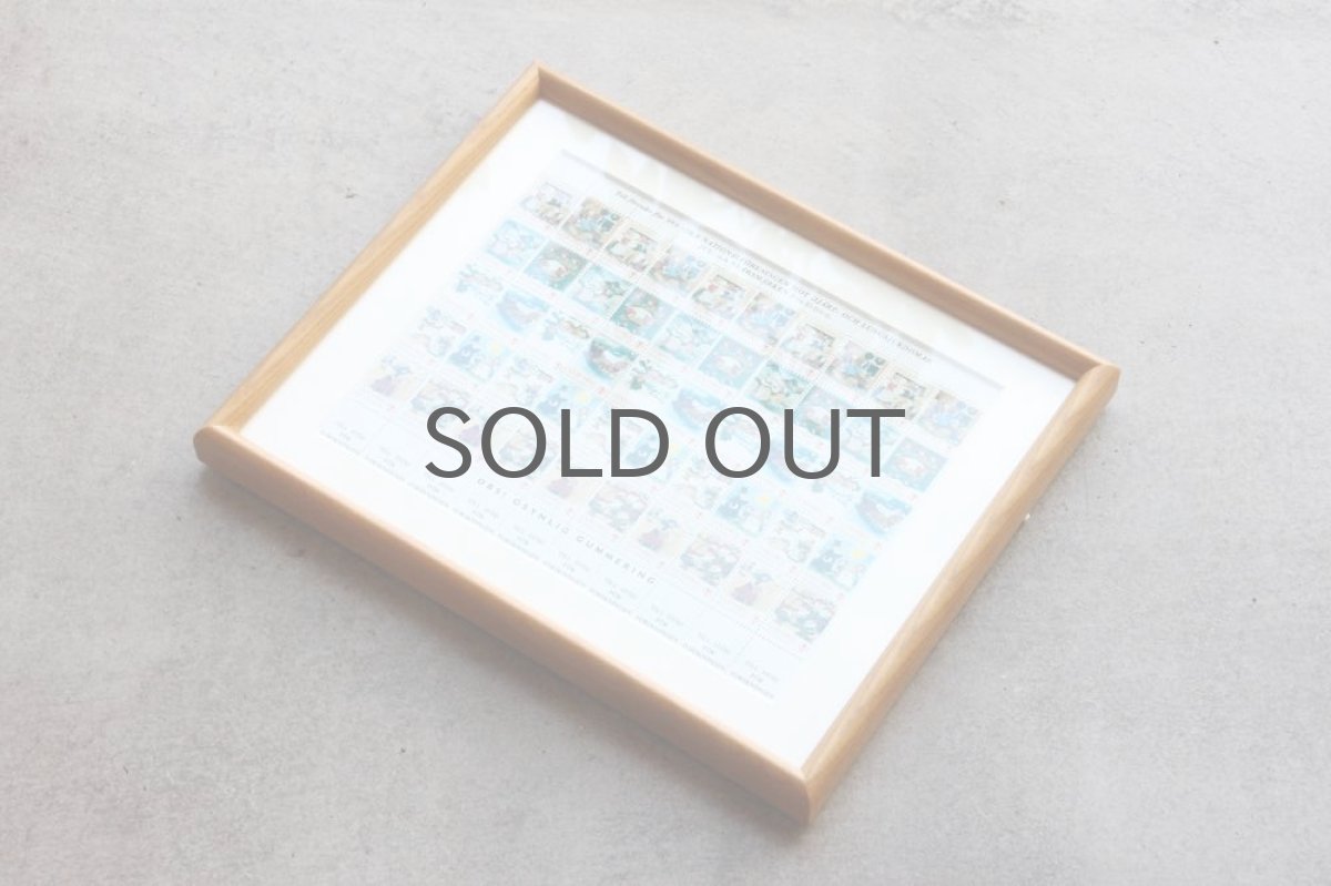 画像4: 北欧スウェーデン/ビンテージクリスマスシート切手/木製フレーム付き/1986年  (4)