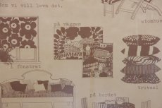 画像2: marimekko/マリメッコ/1978年ビンテージアドバタイズメントポスター/フレーム付き (2)