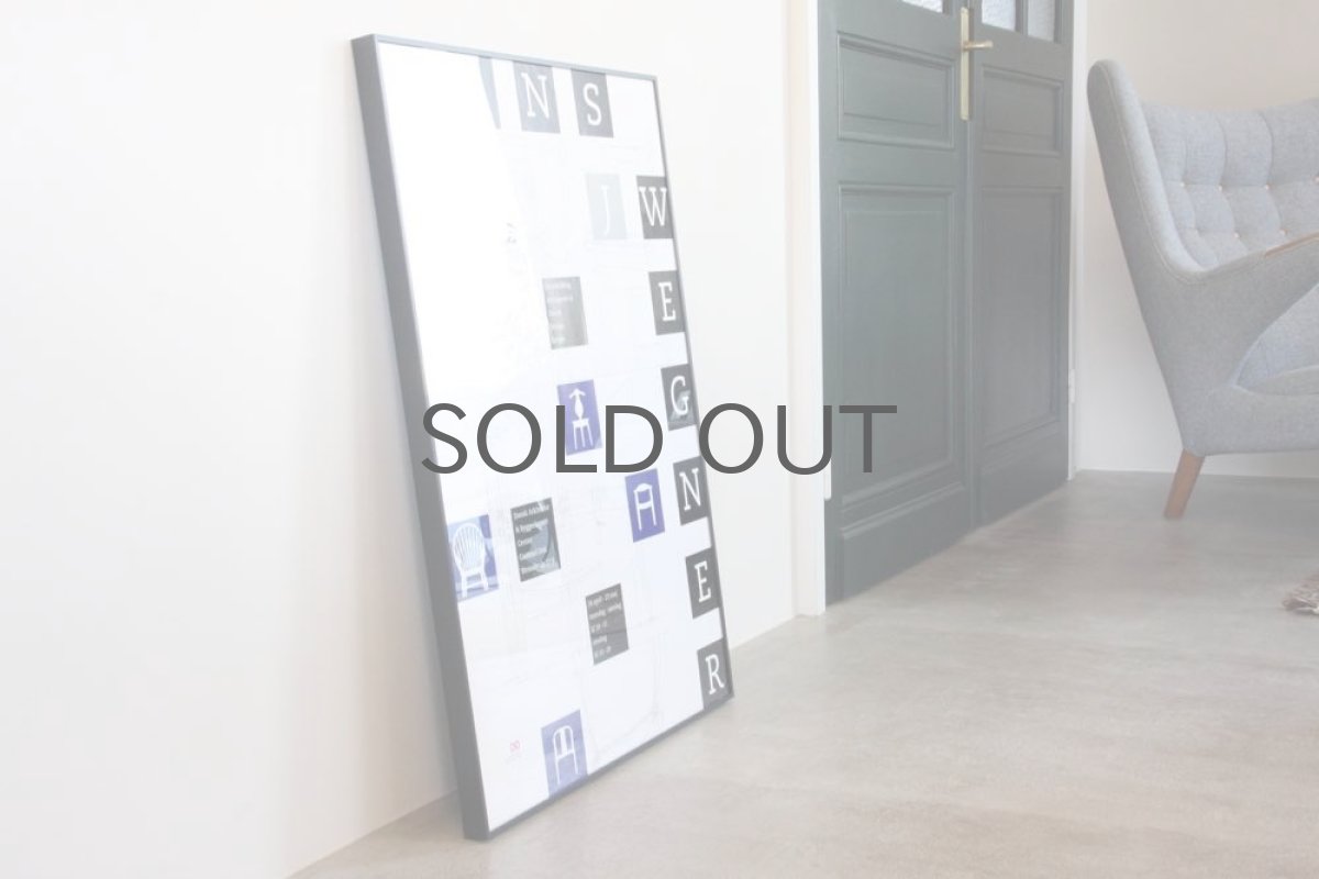 画像4: Hans j Wegner/ハンス J ウェグナー /2014/dansk arkitektur center poster/フレーム付き (4)