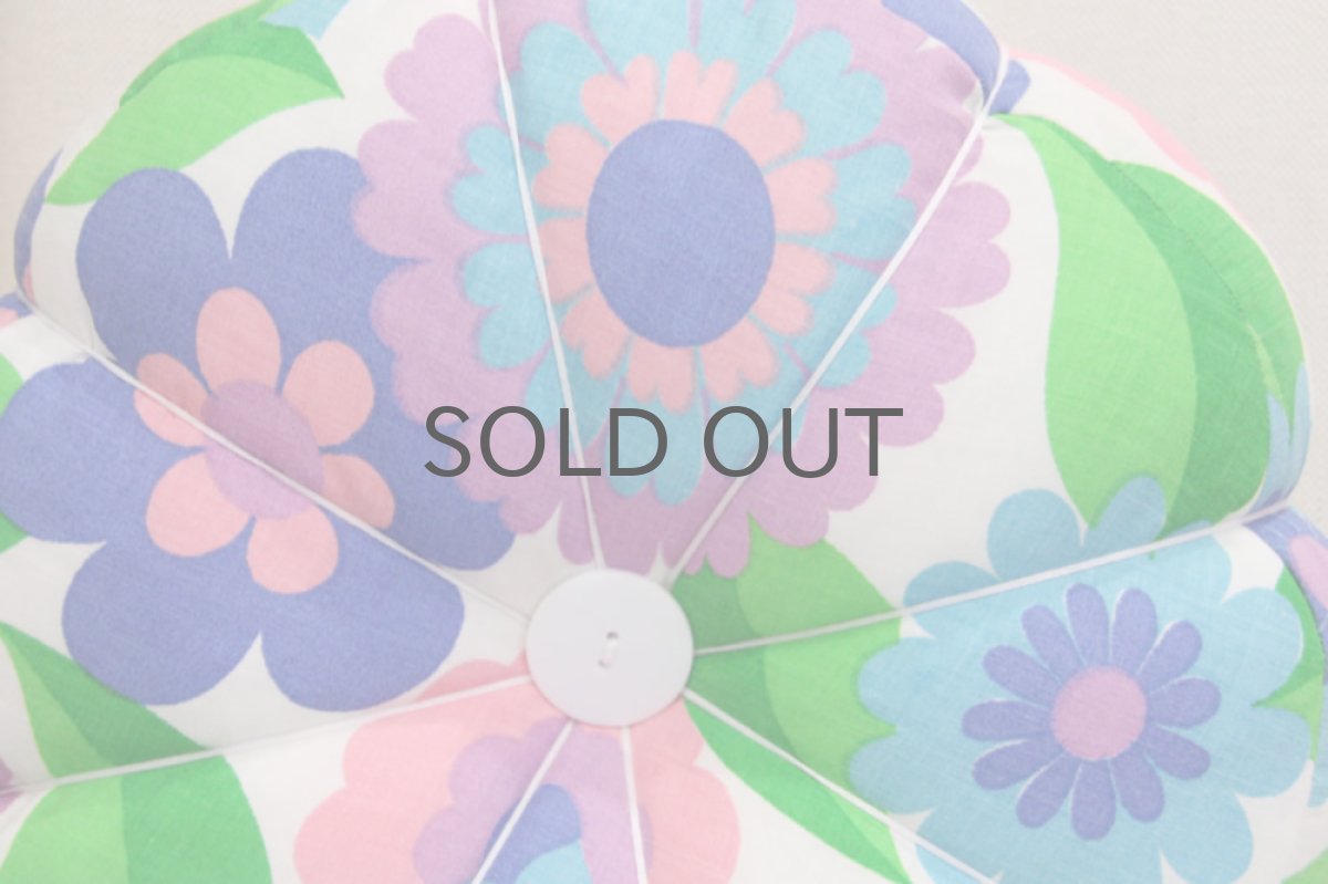 画像2: RETRO VILLA  ヴィンテージファブリック クッション デンマーク製 No.2 (2)