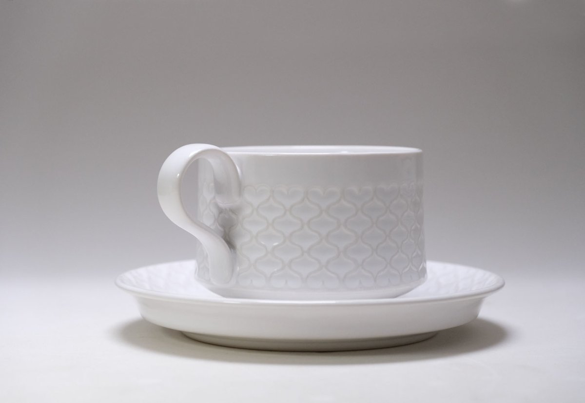 画像2: 【プライスダウン】Jens.H.Quistgaard/クィストゴー/Cordial /コーディアル/Palet/パレット/ホワイト/コーヒーカップ&ソーサー/No.3 (2)