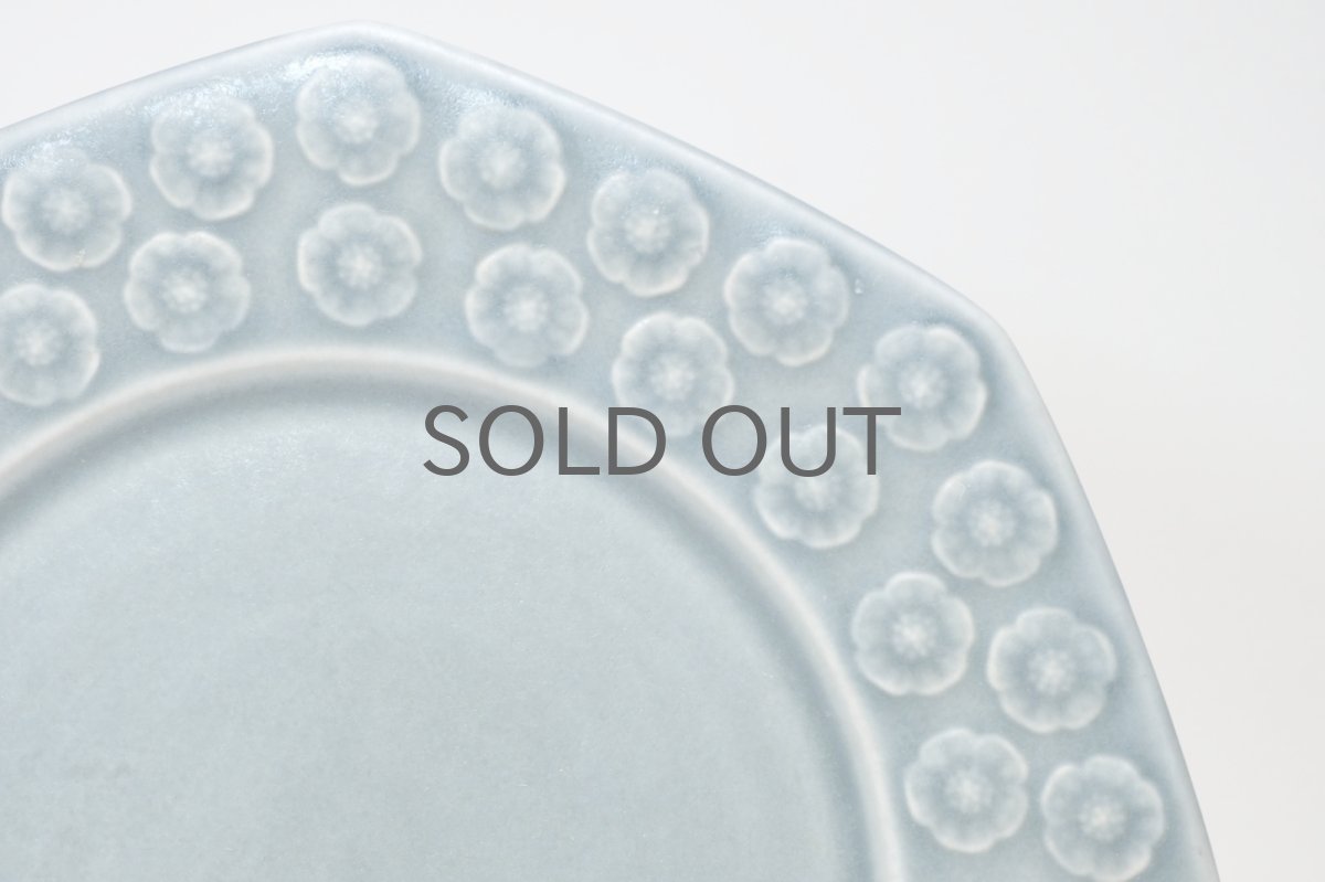 画像2:  Jens H. Quistgaard/イェンス・H・クィストゴー/Bla Azur/ブラアズール/レア8角形/プレート17.5cm /No.1 (2)