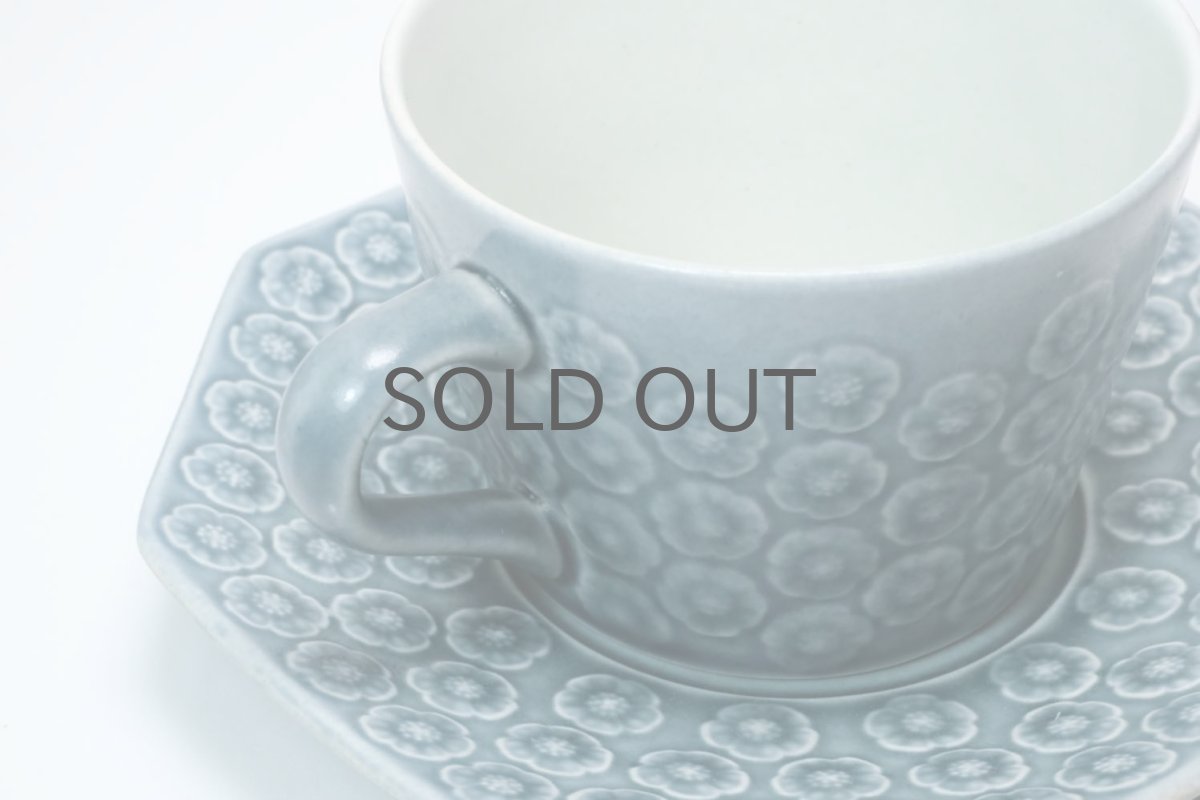 画像2:  Jens H. Quistgaard/イェンス・H・クィストゴー/Bla Azur/ブラアズール/レア８角形/コーヒーカップ&ソーサー/No.2 (2)