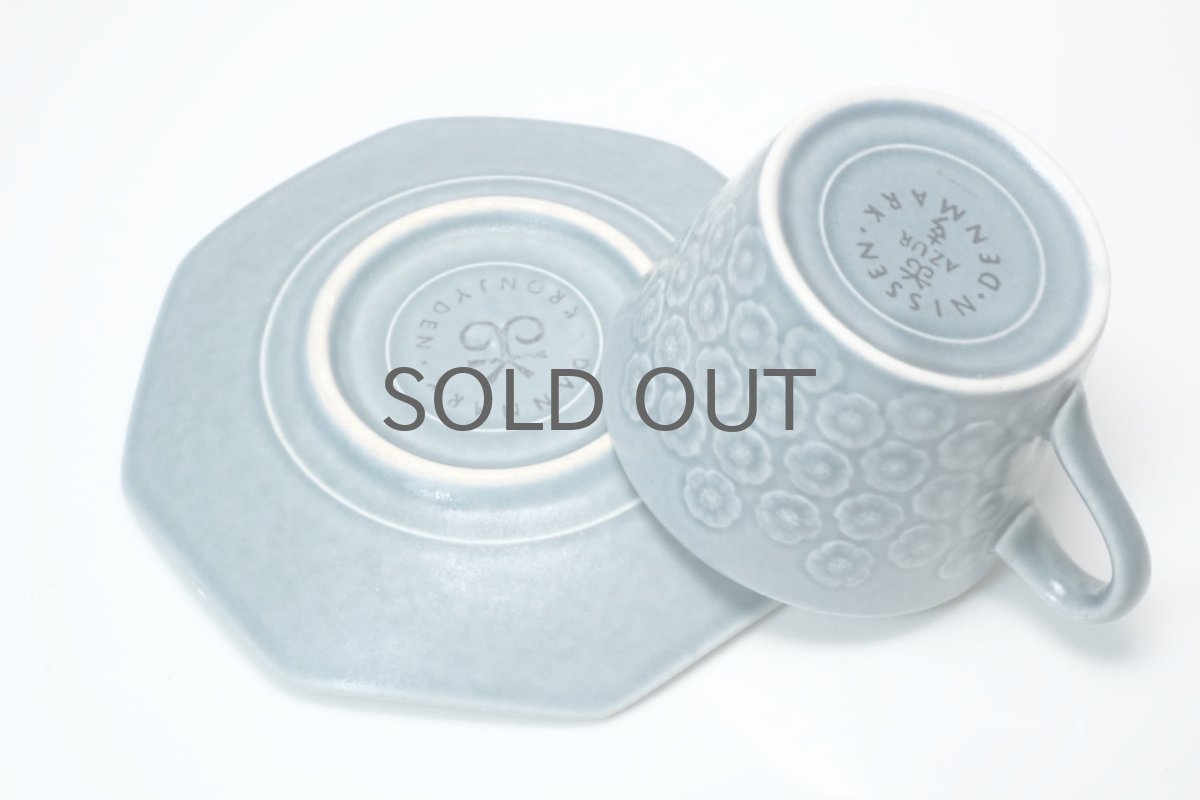 画像5:  Jens H. Quistgaard/イェンス・H・クィストゴー/Bla Azur/ブラアズール/レア８角形/コーヒーカップ&ソーサー/No.2 (5)