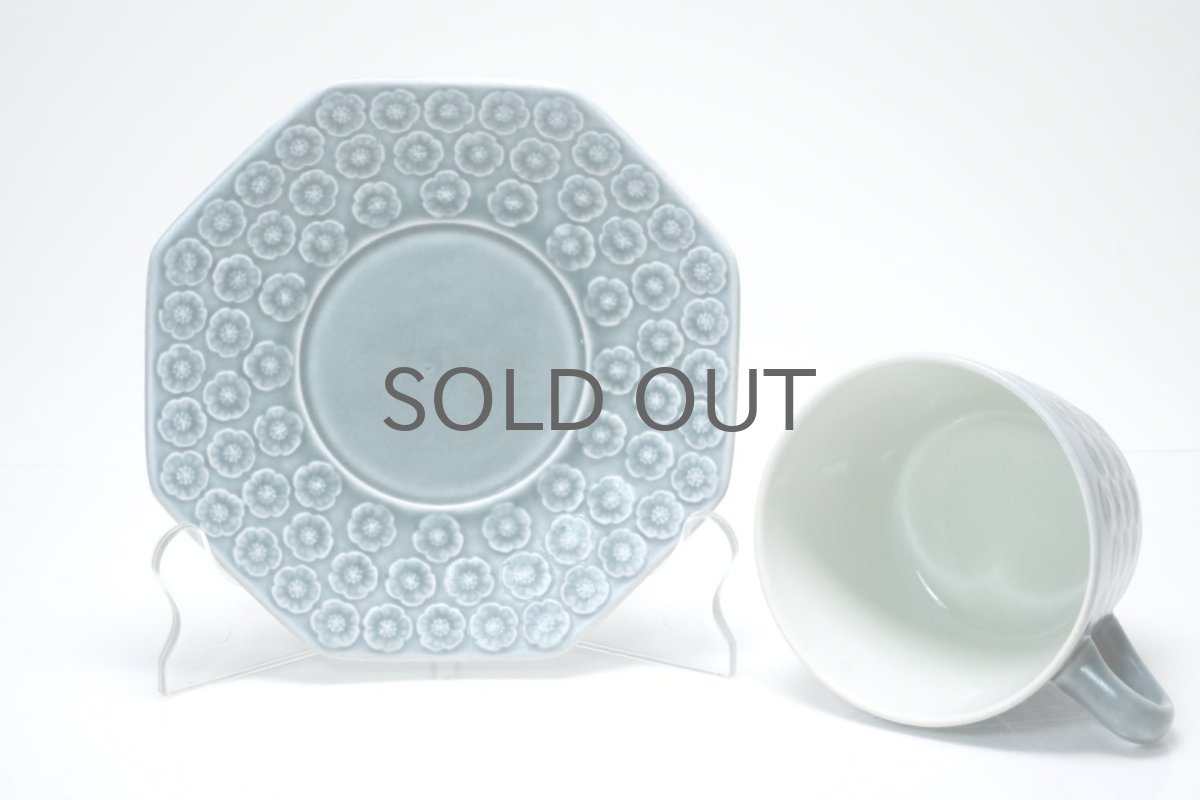 画像4:  Jens H. Quistgaard/イェンス・H・クィストゴー/Bla Azur/ブラアズール/レア８角形/コーヒーカップ&ソーサー/No.2 (4)