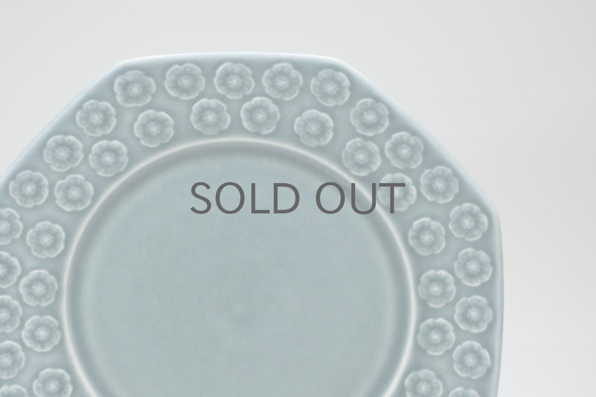 画像2:  Jens H. Quistgaard/イェンス・H・クィストゴー/Bla Azur/ブラアズール/レア８角形/プレート17.5cm /No.1 (2)