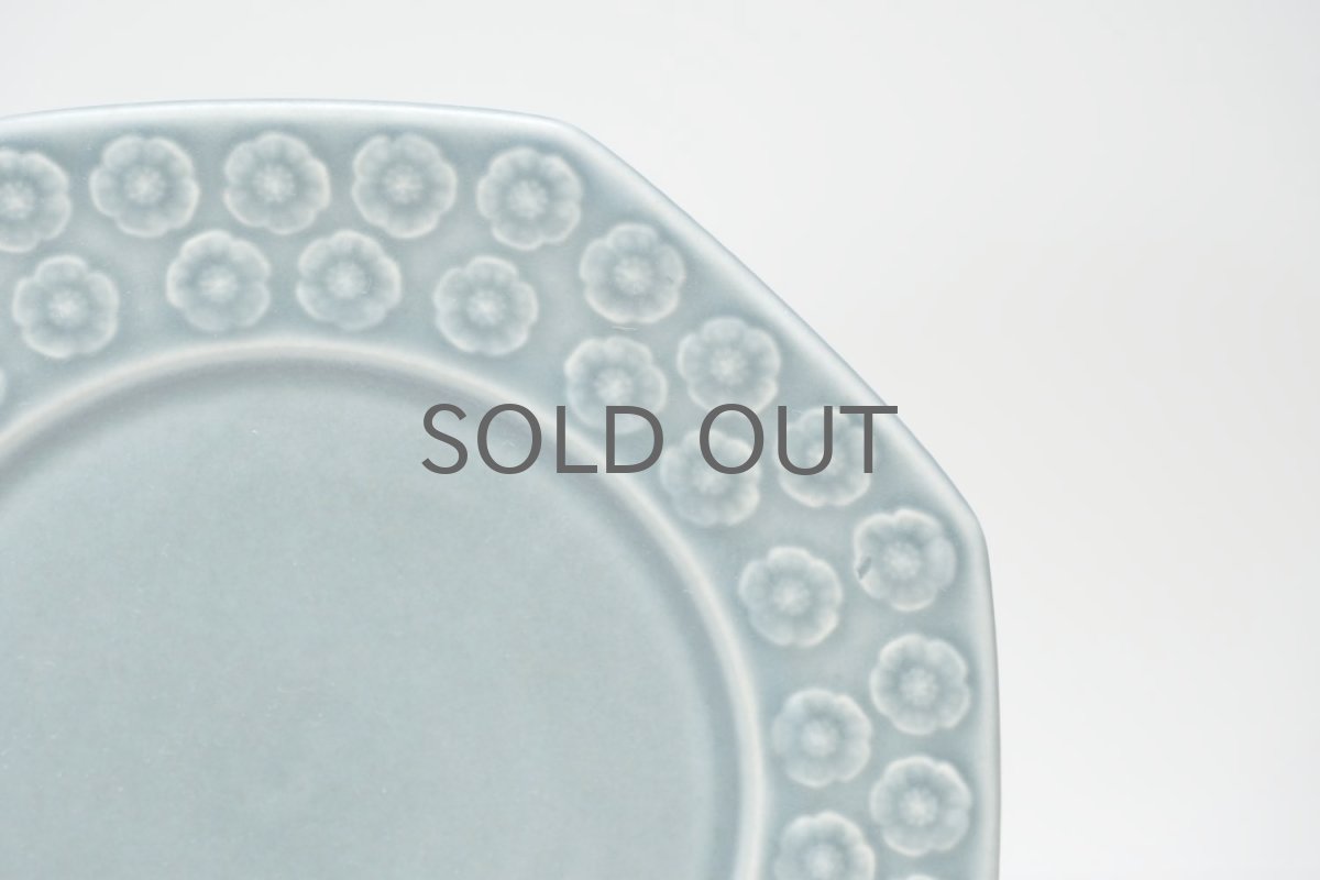 画像2:  Jens H. Quistgaard/イェンス・H・クィストゴー/Bla Azur/ブラアズール/レア8角形/プレート17.5cm /No.3 (2)