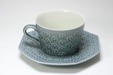 画像4: 【プライスダウン】 Jens H. Quistgaard/イェンス・H・クィストゴー/Bla Azur/ブラアズール/レア８角形/コーヒーカップ&ソーサー (4)