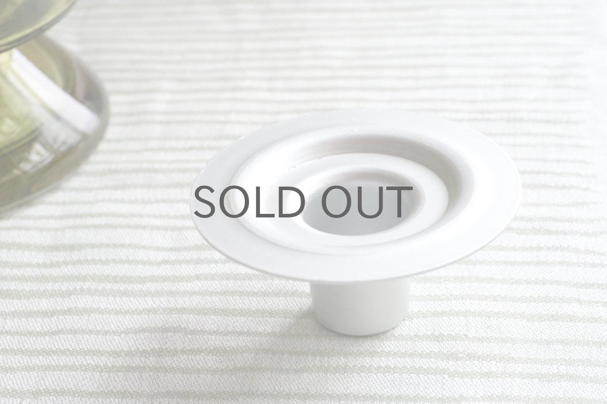 画像6: 北欧ビンテージ雑貨/フィンランド/Riihimaen Lasi/リーヒマエンラシ/キャンドルホルダー/ランタン型/オリーブグリーン (6)