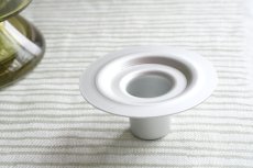 画像6: 北欧ビンテージ雑貨/フィンランド/Riihimaen Lasi/リーヒマエンラシ/キャンドルホルダー/ランタン型/オリーブグリーン (6)