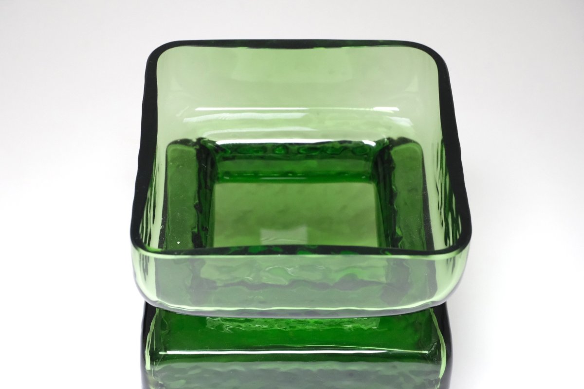 画像4: 北欧雑貨/Riihimaen Lasi/リーヒマエンラシ/Pala/パラシリーズ/花瓶/モスグリーン/Lサイズ (4)