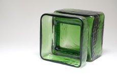 画像6: 北欧雑貨/Riihimaen Lasi/リーヒマエンラシ/Pala/パラシリーズ/花瓶/モスグリーン/Lサイズ (6)