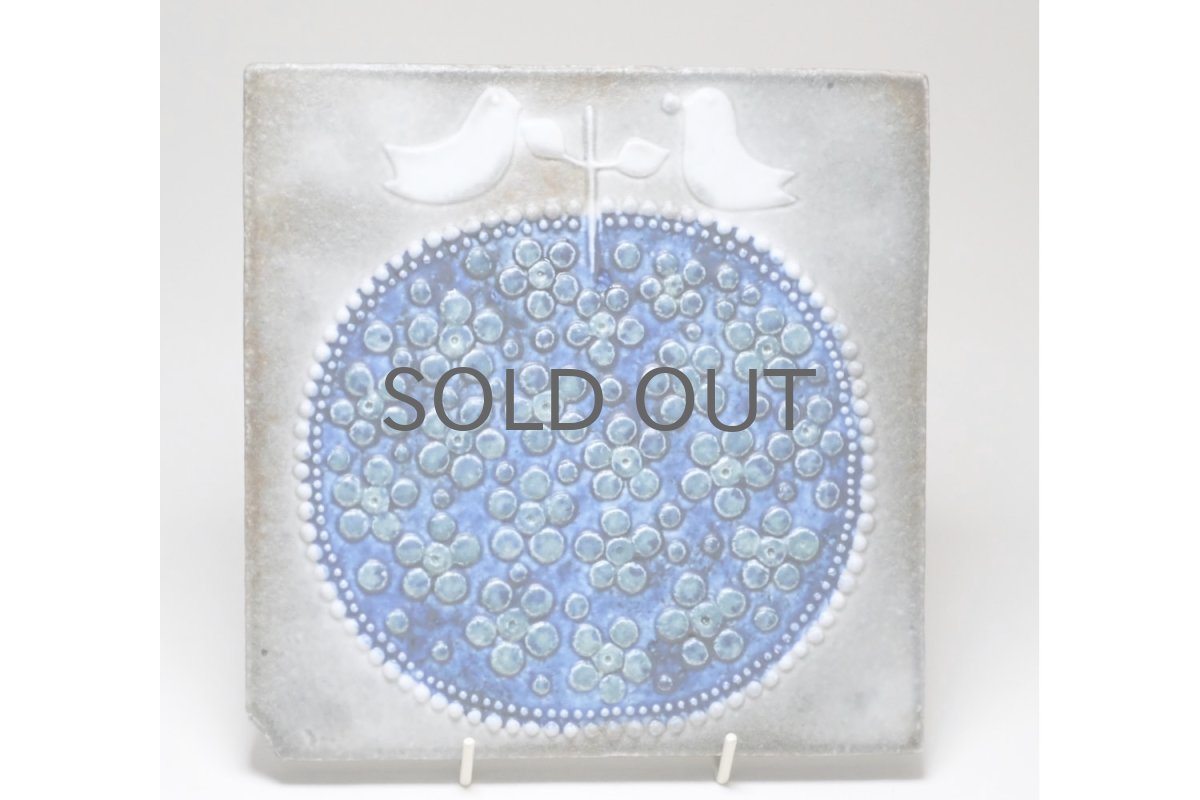 画像5: Rorstrand/ロールストランド/Sylvia Leuchovius/シルヴィア・レウショヴィウス/ 陶板/りんご＆小鳥 (5)