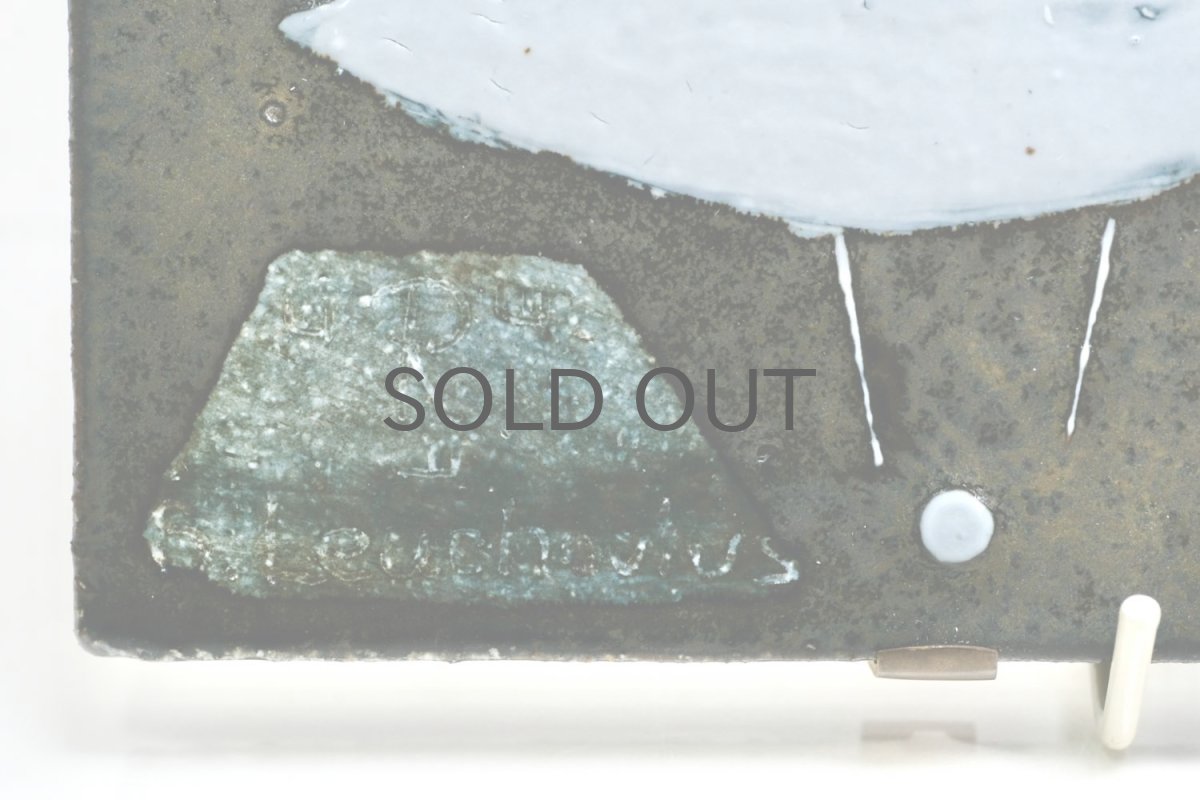 画像3: Rorstrand/ロールストランド/Sylvia Leuchovius /シルヴィア・レイショブス/陶板/ユニークピース/小鳥とドングリ (3)