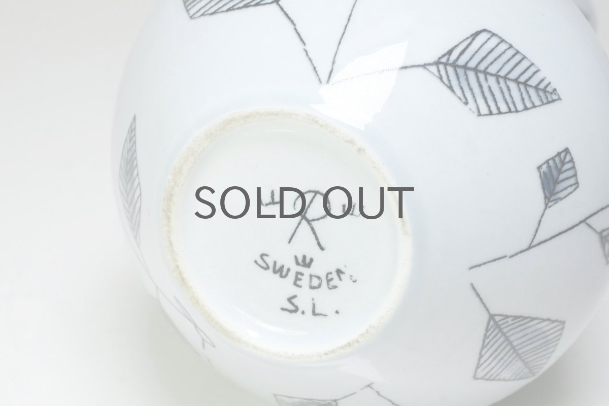 画像5: Rorstrand/ロールストランド/Sylvia Leuchovius/ベース/花瓶/小鳥&花　 (5)